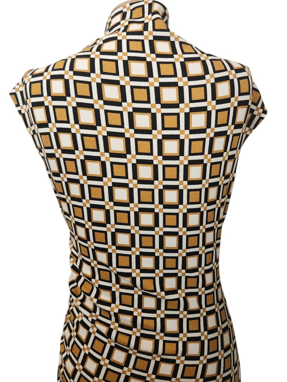 ANTHROPOLOGIE Maya Cowl Neck Geometric Print Pencil Dress - Size M - Picture 10 of 16